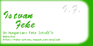 istvan feke business card
